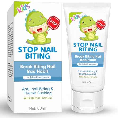 Nail Biting Treatment for Kids, Nail Biting Prevention, No Bite Cream for Gentle Care & Stop Thumb Sucking, Safe and Natural Plant Bitter Formula