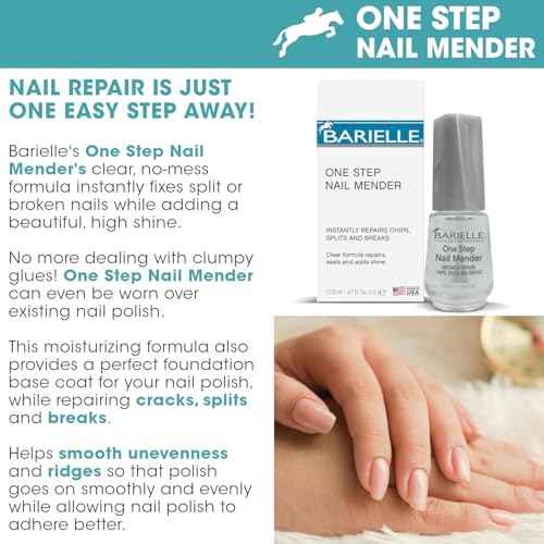 Barielle One Step Nail Mender .47 oz. - Repairs Split, Chipped and Damaged Nails Clear