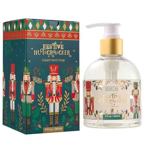 ROMIIE ZOI Christmas Liquid Hand Soap with Gift Box - The Nutcracker, Infused with the Nutcracker Aroma - 260ml/ 9 fl.oz