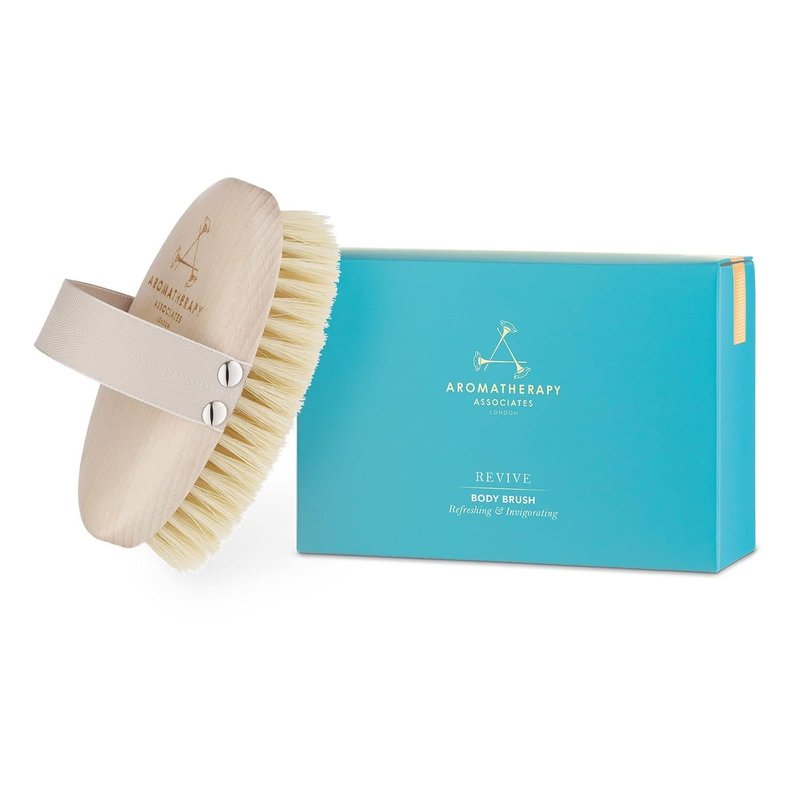 Aromatherapy Associates Revive Body Brush, Natural Dry Brush for Exfoliating Skin, Boost Circulation & Lymphatic Drainage, Anti-Cellulite Body Scrub Brush, 1 Count