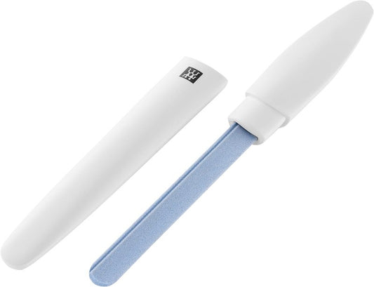 ZWILLING Beauty TWINOX Ceramic Nail File, Double Sided Premium Nail File for Manicure and Pedicure, White