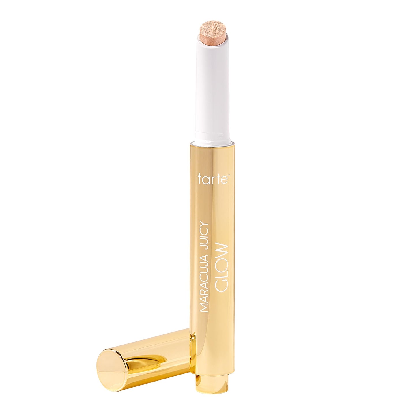 tarte maracuja juicy glow highlight – Highlighter with Vitamin E to Hydrate, Blur appearance for a Smooth Buildable & Luminous Radiant Finish, Vegan & Cruelty-Free, full size, pearlescent glow