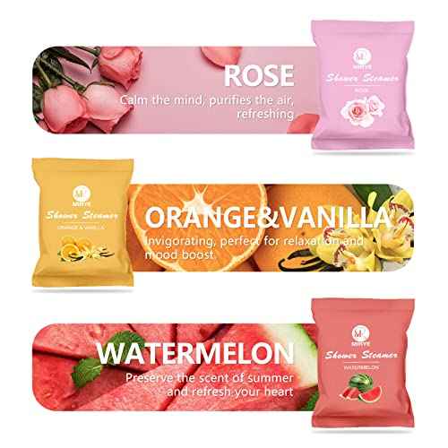 Shower Steamers Aromatherapy Birthday Gifts for Women Men, 24-Pack Stress Relief Organic Shower Bombs with Essential Oil, Stocking Stuffers White Elephant Christmas Gifts for Mom Wife Friends