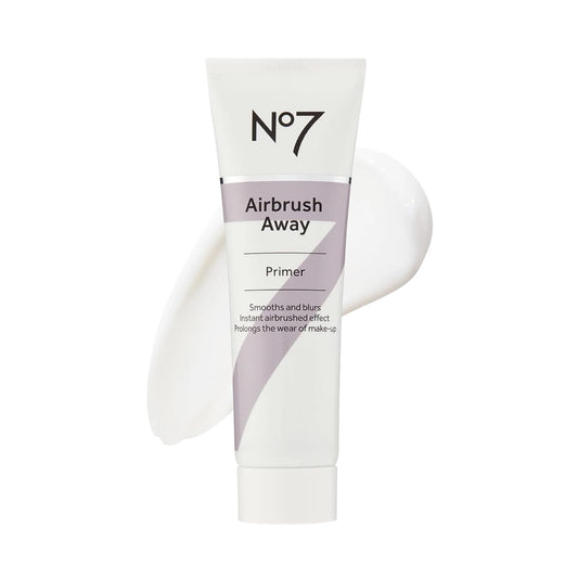 No7 Airbrush Away Face Primer - Hydrating Makeup Primer with Hyaluronic Acid for Smooth, Flawless Skin (30ml)
