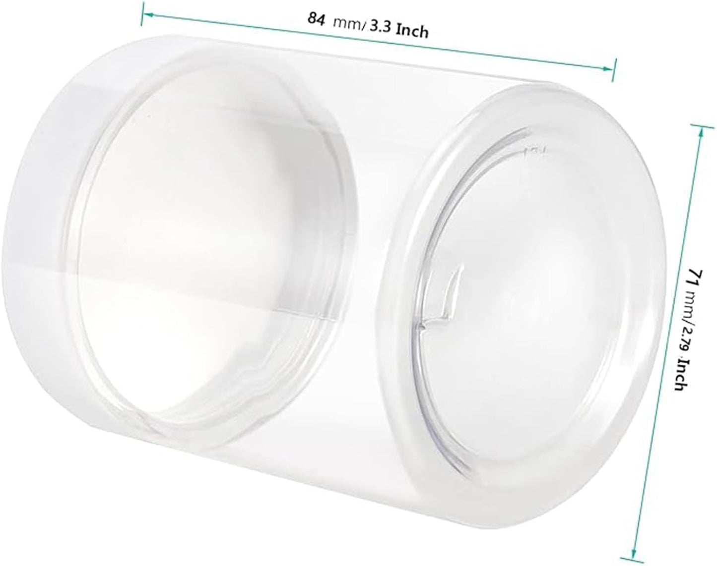 Clear Plastic Jars - 46 Pack 8 OZ Storage Containers for Slime, Food & Beauty Products | BPA Free
