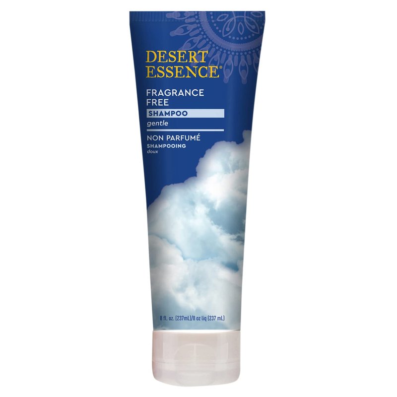 Desert Essence Fragrance-Free Shampoo - Pure & Unscented - 8 Fl Oz | Strengthens Hair with Jojoba Oil & Green Tea