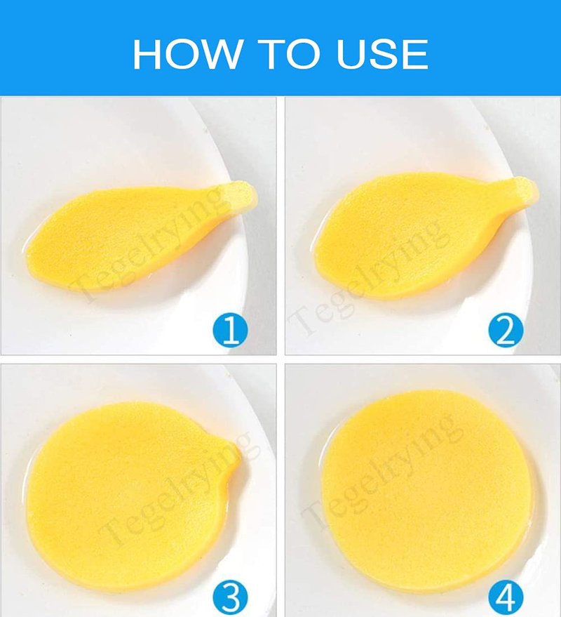 Facial Sponges Compressed,360 Pieces Makeup Remover PVA Professional Round Face Wash Sponges Spa Pads for Women Exfoliating Cleansing,Yellow
