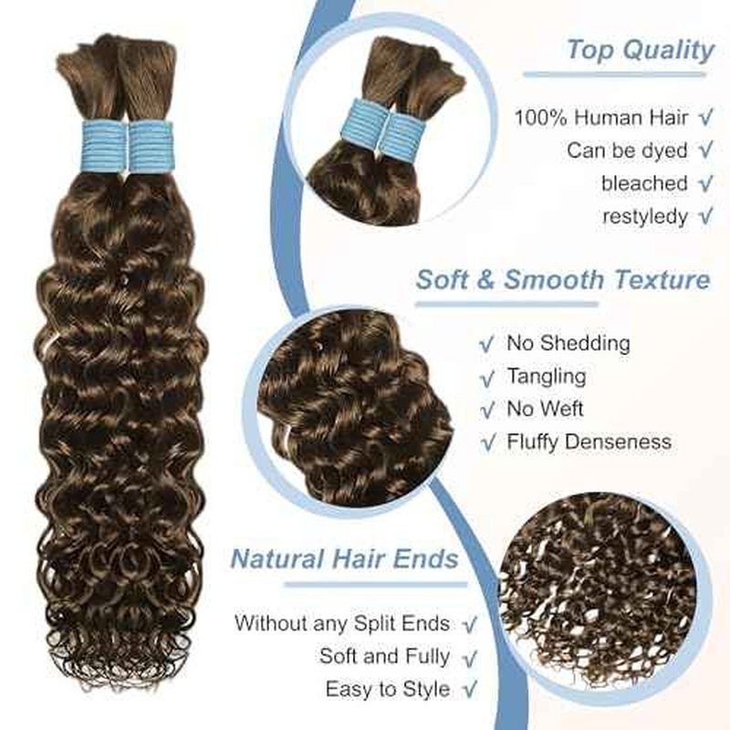 P4 Boho Braids 24 Inch 2 Bundles 100g Water Wave Knotless Braids (12A)