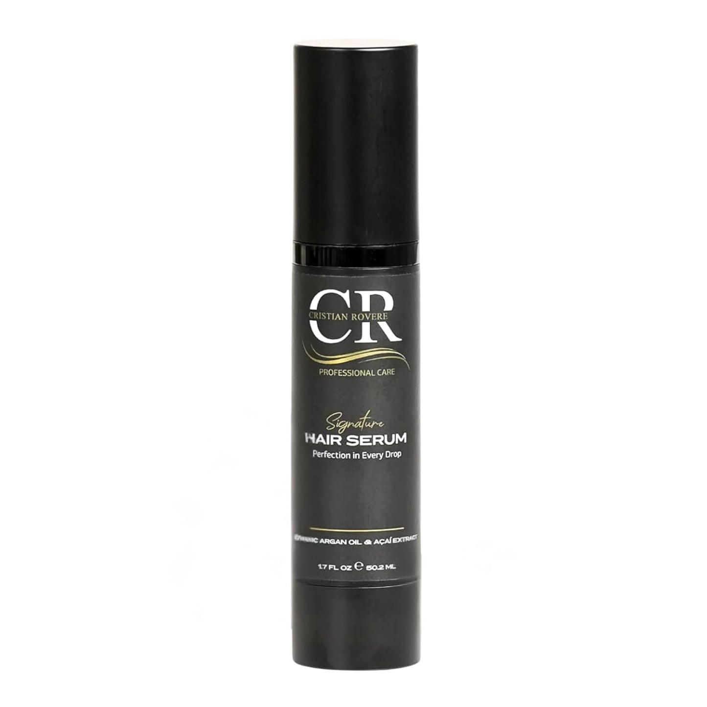 Cristian Rovere - Signature Hair Serum - Organic Argan Oil & Acai Extract - Frizz Control & Shine Serum - Sulfate Free & Paraben Free - Lightweight Hair Oil for Smoothness - 1.7 Fl Oz