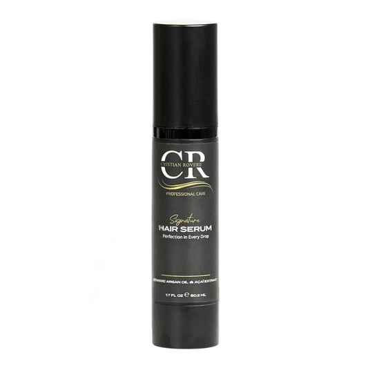 Cristian Rovere - Signature Hair Serum - Organic Argan Oil & Acai Extract - Frizz Control & Shine Serum - Sulfate Free & Paraben Free - Lightweight Hair Oil for Smoothness - 1.7 Fl Oz