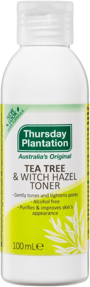 Tea Tree & Witch Hazel Toner - Natural Skin Soothing Formula | 100ml / 3.38oz