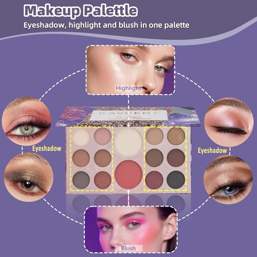 Makeup Kit for Teens Women Full Kit Makeup Sets for Women Foundation Eyeshadow Makeup Gift Set for Teen Girls Christmas Makeup kits for Teenagers 10-12