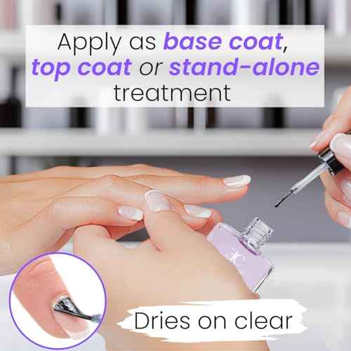 Ellie Chase Horsetail Nail Strengthener, Growth, Hardener, Repair Treatment Polish 0.5 OZ/Help Splits, Breaks, Thin, Weak, Chipped, Damaged, Cracked, Peeling Nails/Grow Strong Hard Thicker Nails