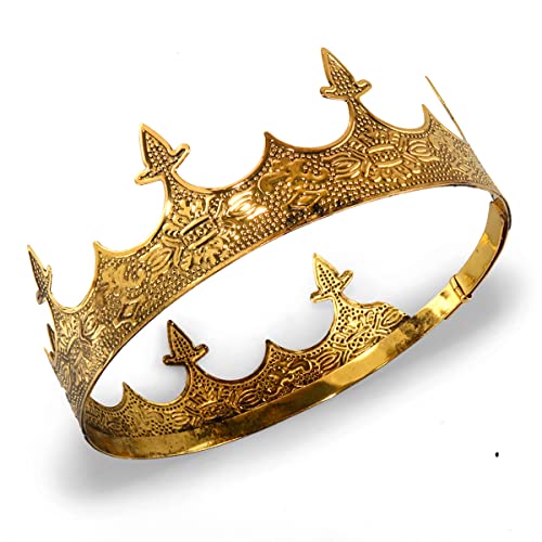 Crown Hair Jewelry Royal King Diadem Men Metal Big Tiaras For Wedding Prom Bridal Party Halloween Costume Christmas Gifts