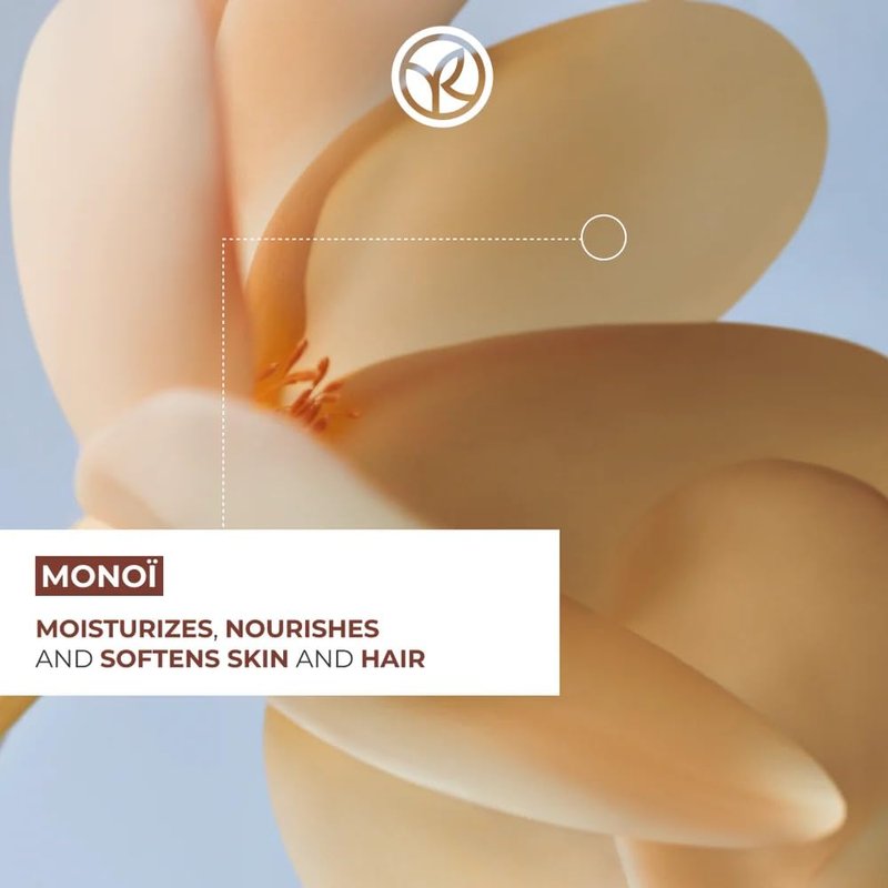 Yves Rocher Monoï de Tahiti Body Scrub - Exfoliating Oil with Coconut Shells & Hydrating Formula | 150ml