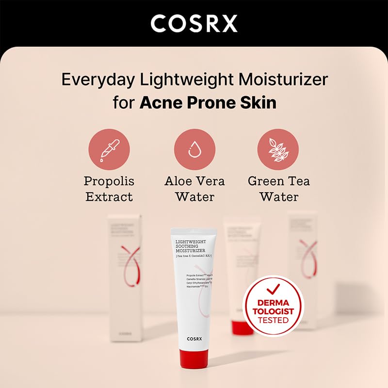 COSRX AC Collection Lightweight Soothing Moisturizer - Aloe Vera Extract 71.2% | 80ml / 2.70 fl. oz.