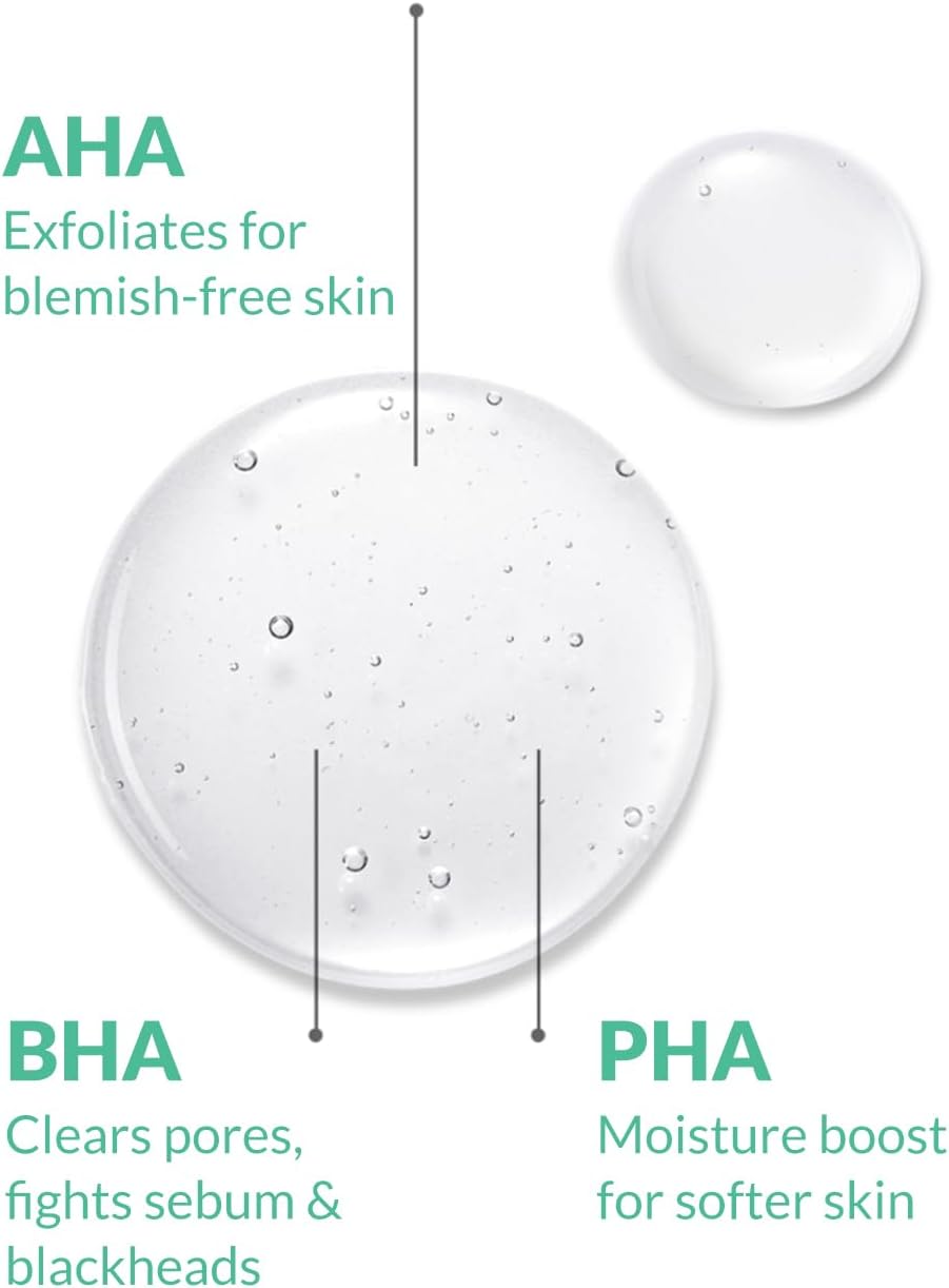 AHA BHA PHA Purifying Refresh Toner - Exfoliating Toner with Niacinamide for Breakouts | 6.76 fl. oz