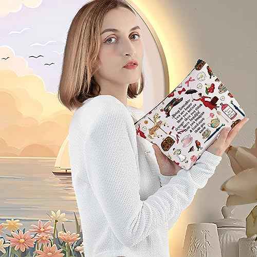 LEVLO Mary Movie Cosmetic Makeup Bag - You Are Braver Stronger Smarter Than You Think - Zipper Pouch for Mary Fans (Always Mary)