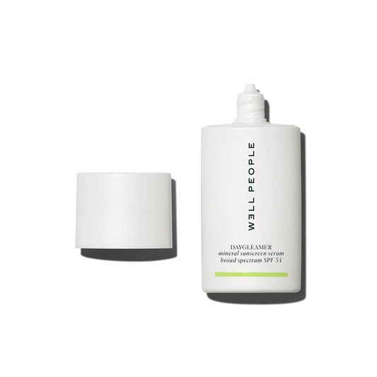 Well People Daygleamer Mineral Sunscreen Serum SPF 34 - Hydrating Formula with Vitamin C & Niacinamide | 1.7 Oz