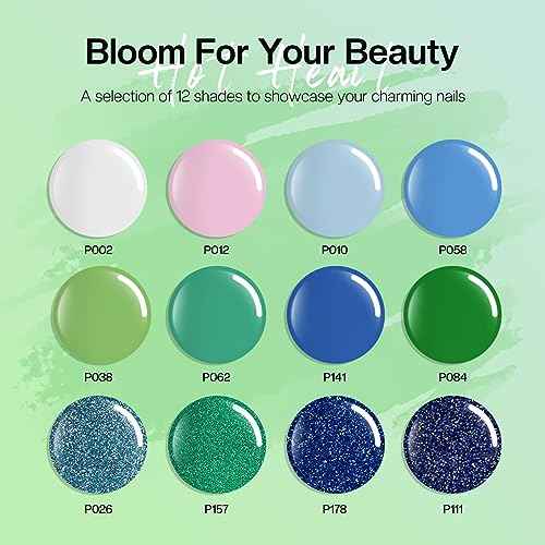 Morovan Poly Gel Nail Kit: 12 Colors Poly Gel Nail Polish Kit Poly Nail Gel Extensions Nail Kit Starter Kit DIY at home