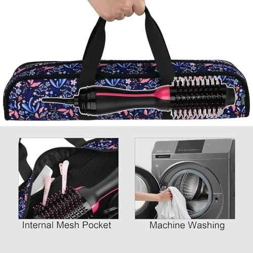 Beautyflier Travel Case for REVLON One-Step Volumizer, Storage Carrying Travel Bag for One Step Root Booster Brush Dryer, One Step Volumizer Storage Case for Hair Dryer and Hot Air Brush, Case Only
