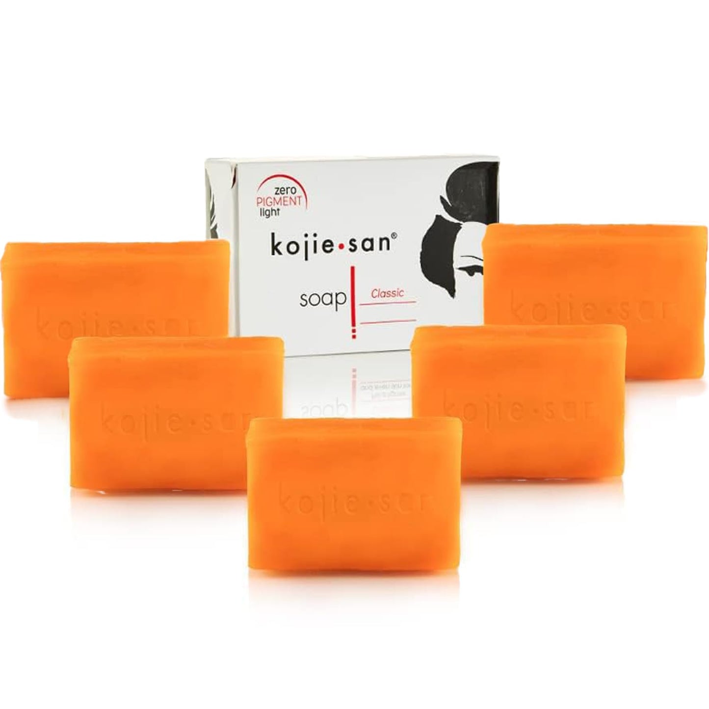 Kojie San Skin Brightening Soap - Kojic Acid Dark Spot Remover with Coconut & Tea Tree Oil | 135g x 5 Bars