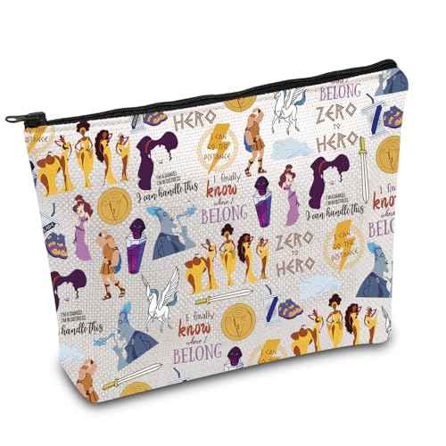 Cartoon Movie Makeup Bag Movie Characters Collage Cosmetic Bag Magic Kingd*m Gift Family Trip Gift (To hero)