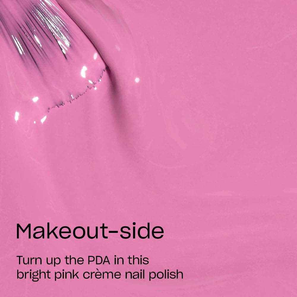 OPI Nail Lacquer Makeout-side | Opaque Bright Pink Crème Chip Resistant Nail Polish | Summer Make the Rules Collection
