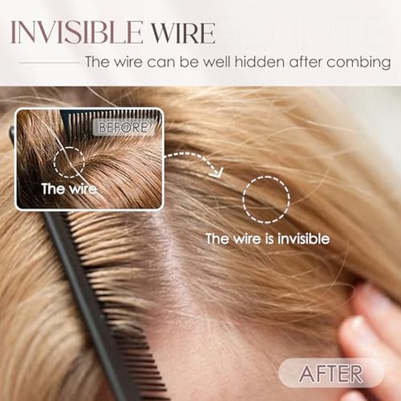 Elailite Halo Hair Extensions Real Human Hair for Women Medium Brown Clip in Remy Hairpiece with Adjustable Invisible Wire 14 Inch 60G