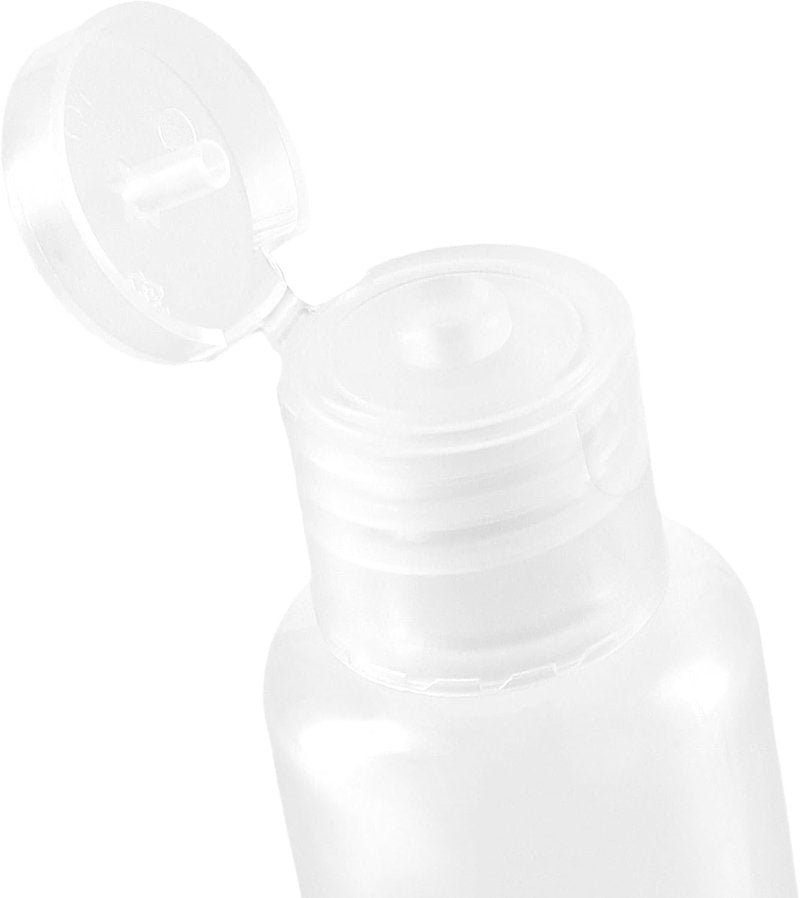 Clear Plastic Empty Travel Bottles - 100 Pack 1oz/30ml with Flip Cap | Refillable for Travel & Daily Use