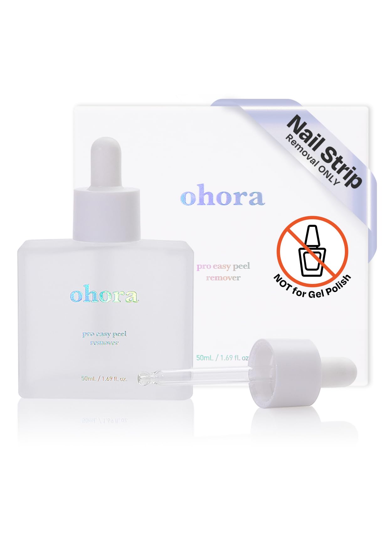 ohora Semi Cured Gel Nail Set of 2 (N Spring 001 & Pro Easy Peel Remover) - Professional Salon-Quality Nail Care
