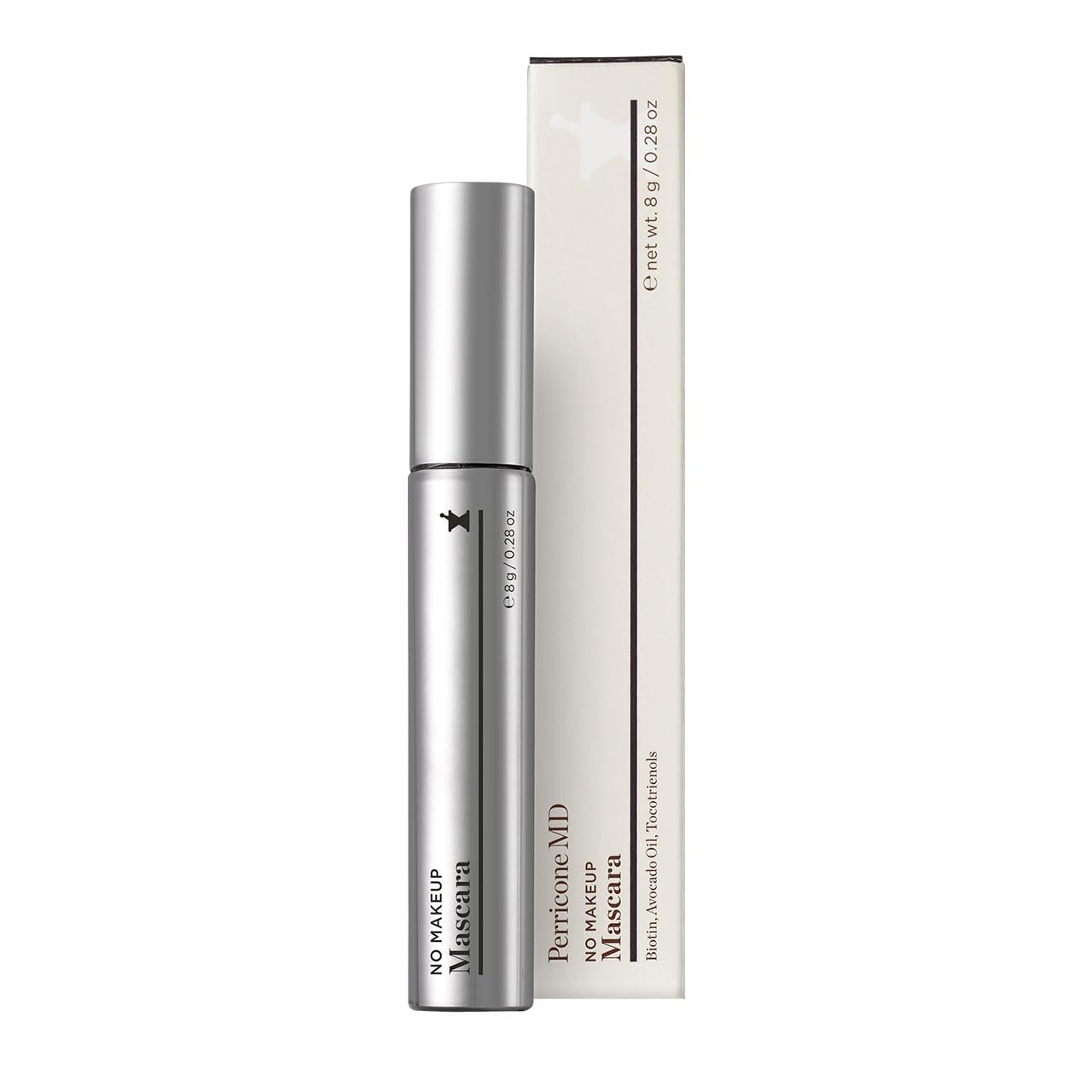Perricone MD No Makeup Mascara - 2-in-1 Lash Treatment & Makeup Mascara - Cruelty-Free, Vegan, Blackest Black - Double-Sided Brush for Volume & Length - Gel Serum with Vitamin E & Avocado Oil -1 Count