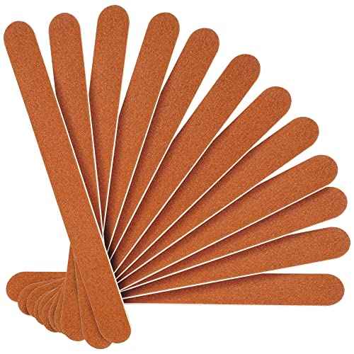 Canvalite Nail File Large Emery Boards for Nails,180 Grit Nail Files for Natural Nails, Thin Emory Nail File Pack Manicure Tool for Home Use 12PCS