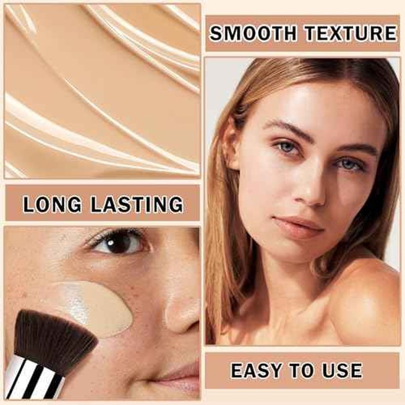 Airbrush Foundation for Mature Skin Airbrush Flawless Setting Spray Long Lasting Full Coverage Foundation Makeup-£¨01 Natural£©
