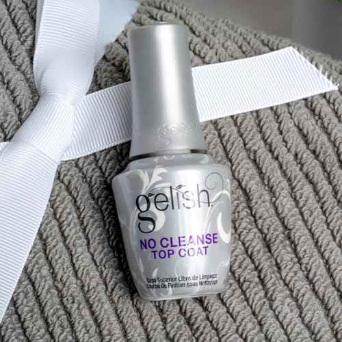 Gelish No-Cleanse Top Coat ? 15ml No Wipe High-Gloss Finish, Durability, Long-Lasting, Easy Application, UV/LED Compatible, Professional Gel Nail Polish Sealer