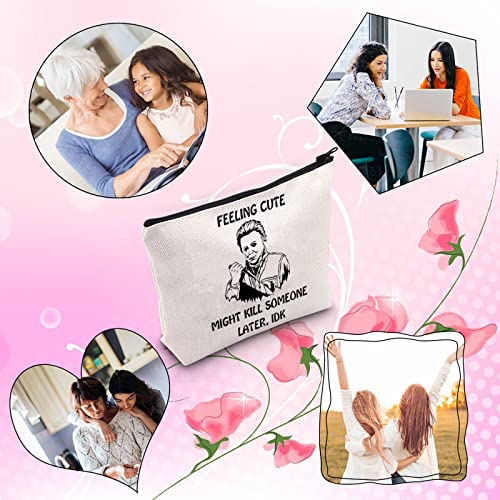 TSOTMO Novelty Horror Movie Lover Gift Feeling Cute Might Kill Someone Later Scary Movie Merchandise(Might kill)