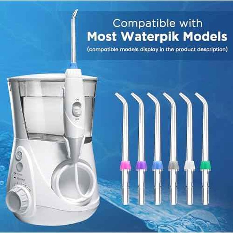 12PCS for Waterpik Replacement Heads, Replacement Picks Water Flosser Replacement Tips for Water Pik(6 Classic Jet Tips + Other 6 Different Tips)