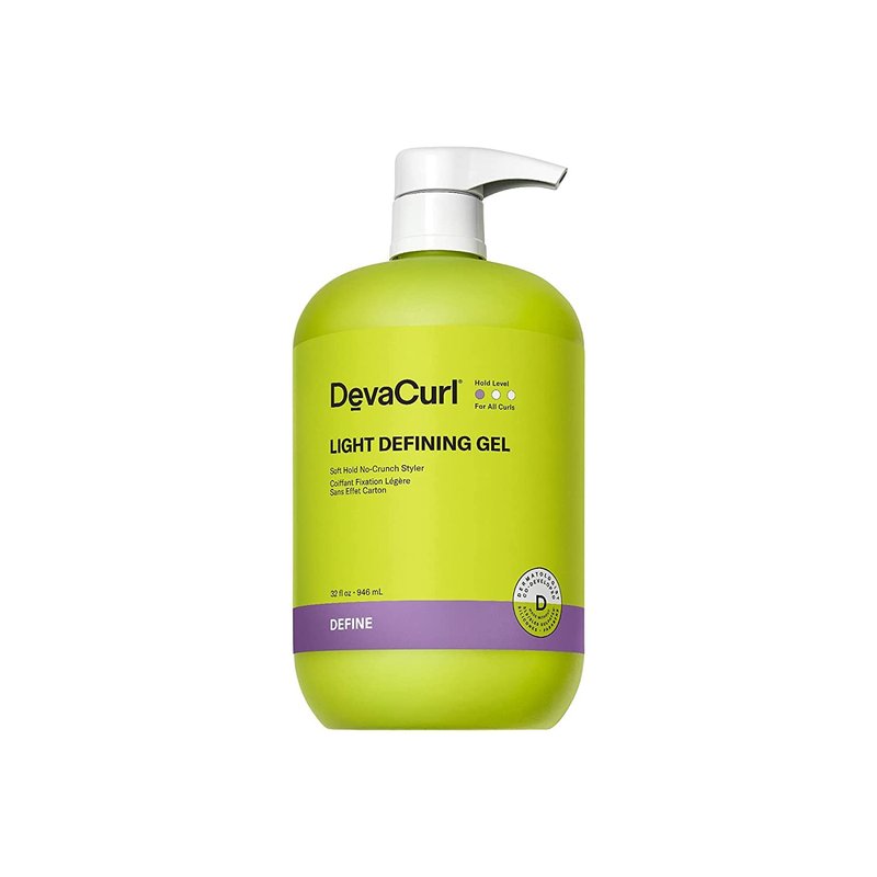 DevaCurl Light Defining Gel - Soft Hold Non-Crunch Styler for All Curl Types | Non-Flaking Formula