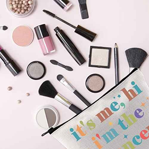 TSOTMO Canvas Zippered Cosmetic Bag for Dancers