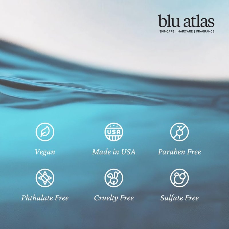 Blu Atlas Nourishing Body Lotion, 8 oz/240 ml – Vegan Shea Butter Body Lotion for Men, Suitable for All Skin Types- Coconut Apricot
