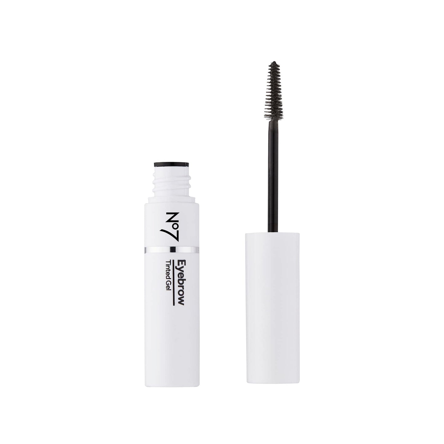No7 Beautiful Eyebrows Gel - Contains Pink Pepper Extract for Natural Tint & Fuller, Darker Eyebrows - Flexible Brow Gel for Shaping & Filling Brows (3.7ml)