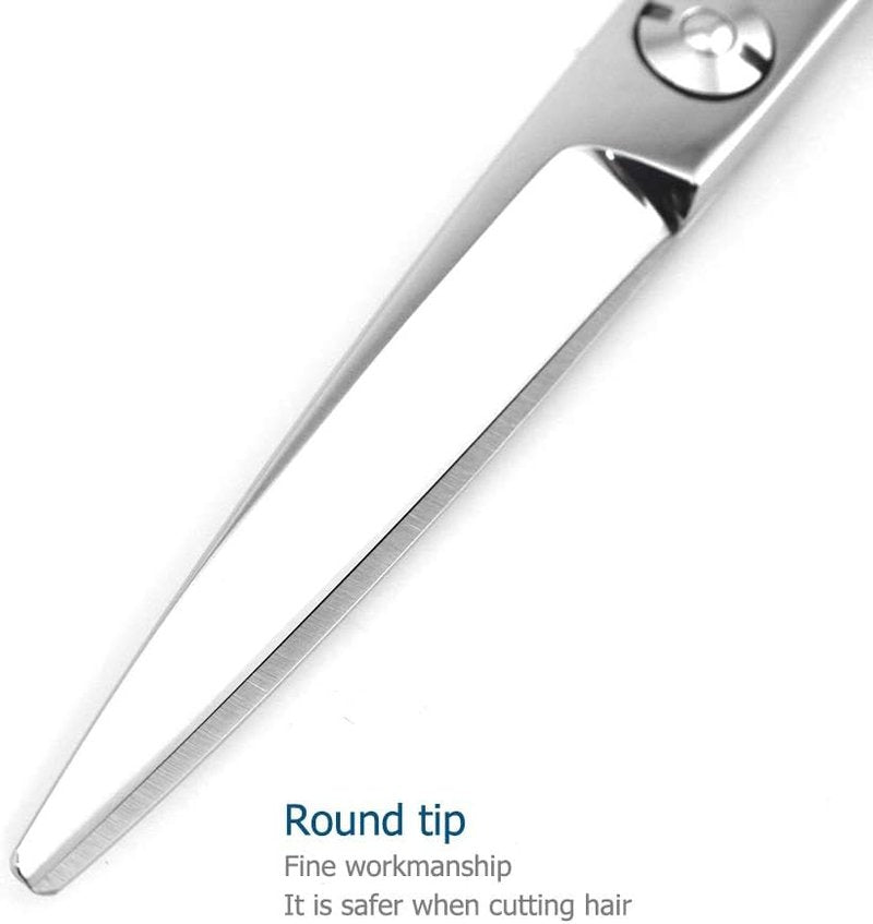 Left-Handed Hair Scissors - 5.5 Inch Professional Hair Shears | Ideal for Barbers & Home Use