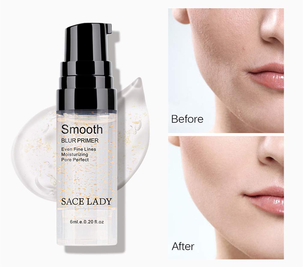 SACE LADY Face Smooth Primer and Flawless Coverage Oil Control Setting Powder, Matte Lasting Face Cosmetics Kit 2Pcs