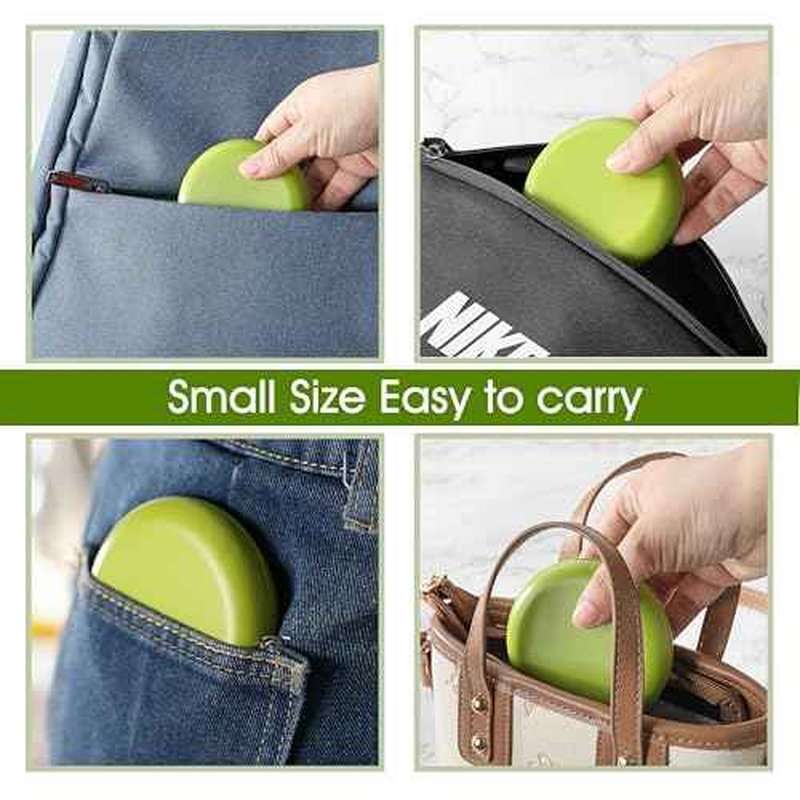 2 PCS Retainer Cases, Compatible with Invisalign, Mouth Guard Case with Mirror, Suitable for Storage Retainer Removal Tool, Chewy, and Brush (1PCS Green White+1PCS Black Purple)