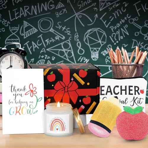 Teacher Appreciation Gifts, Gifts for Teachers, Teacher Spa Bath Bombs Gifts for Women, Best Teacher Gifts, Personalized Unique Teacher Spa Gift Baskets Box, Teacher Mothers Day Gifts
