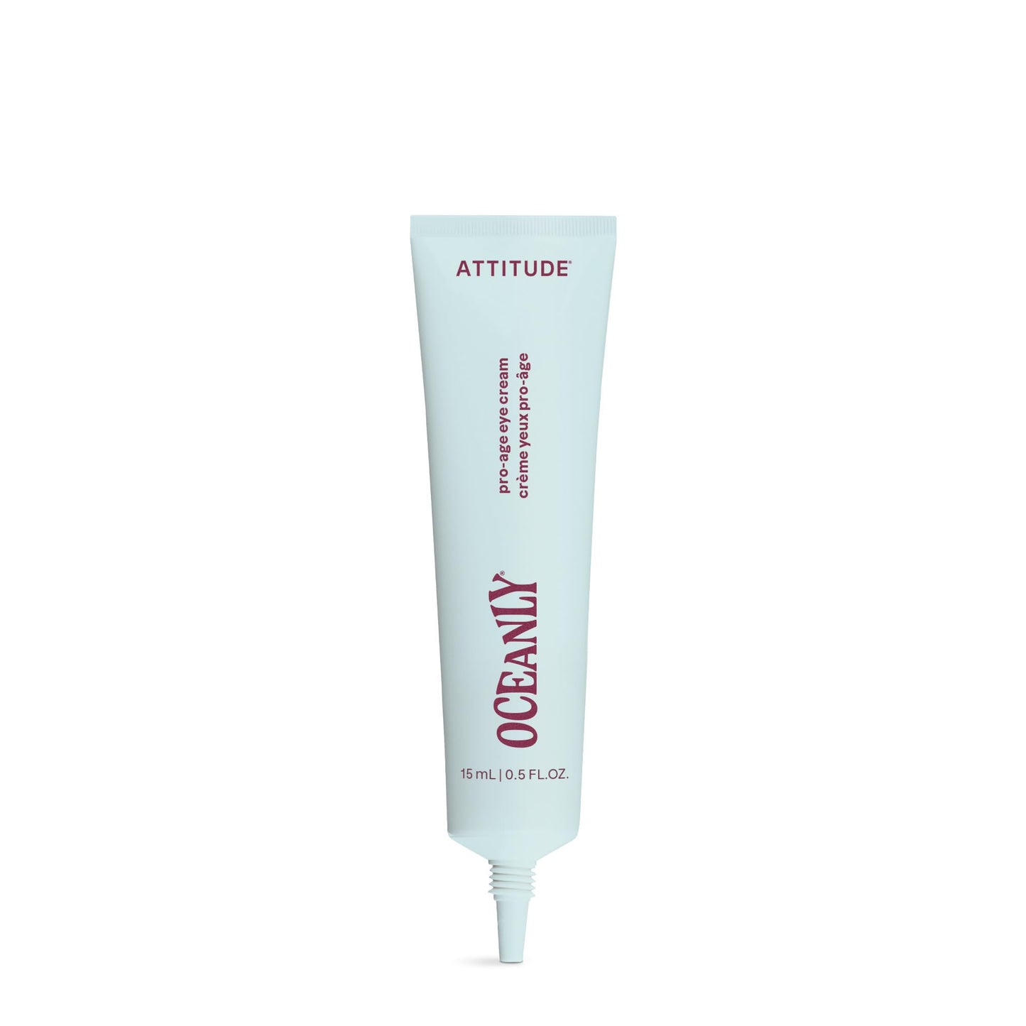 ATTITUDE Anti Aging Eye Cream, With Peptides, Algae Extract & Hyaluronic Acid, For Dark Circles & Wrinkles, Fragrance Free Skincare, Dermatologically Tested, EWG Verified, Vegan, 0,5 Fl Oz