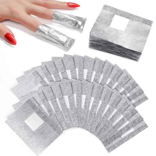 Makartt Nail Polish Remover - 100pcs Nail Foil Wraps for Soak Off Gel Polish Remover, with 1.18inch Pre-attached Lint Free Cotton Pads For Nails, Non Acetone Nail Polish Remover