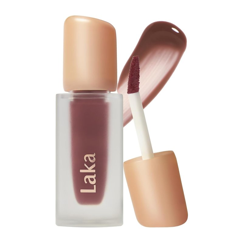 Laka Fruity Glam Tint Lip Stain - Hydrating, Lightweight & Buildable Color | 4.5g/0.15oz, Vegan K-Beauty