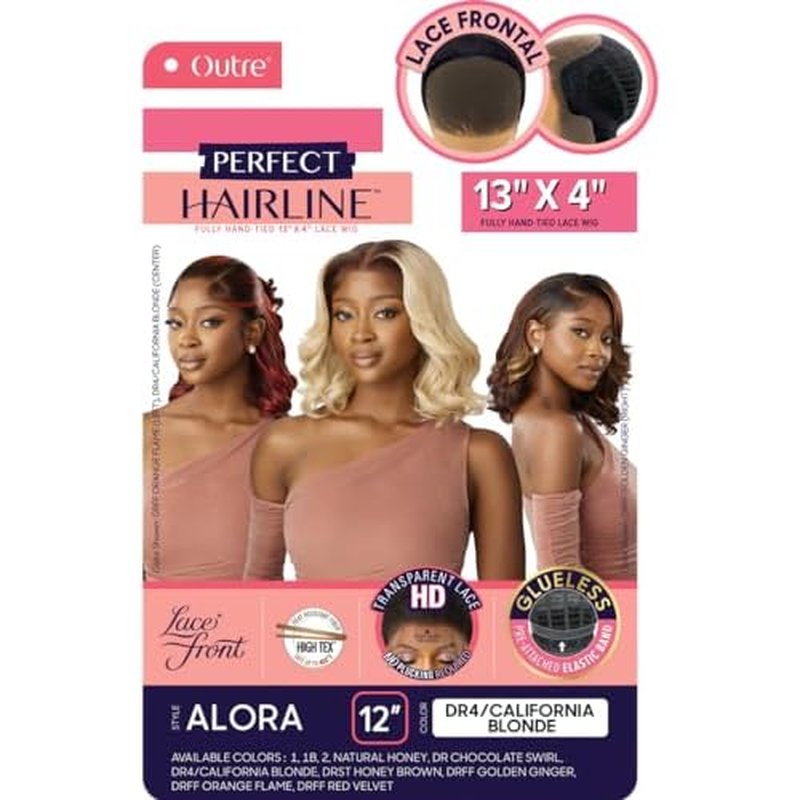 Outre Lace Front Wig - Perfect Hair Line 13X4 - Alora (OFF BLACK 1B)