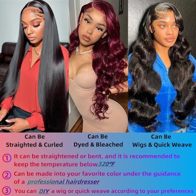 Human Hair Bundles 12 14 16 Inch Body Wave Bundles Human Hair 12A 100% Unprocessed Brazilian Virgin Hair Weave 3 Bundles Natural Black (12 14 16, Body 3Bundles)